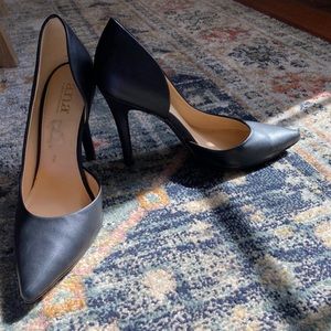 Woman’s black heels